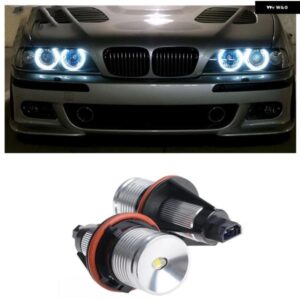 BMW 10 ワット/セット E39 E53 E60 E61 E63 E64 E65 E66 E83 E87 X3 X5 クリーチップ LED エンジェルアイズ HALO XENO マーカーリング電球 CANBUS