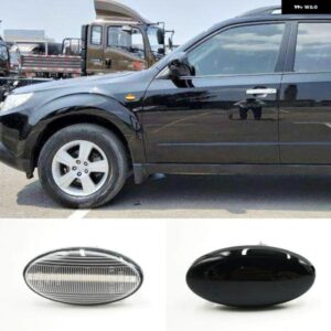 スバル 点滅 1ペア フォレスター 2008 - 2019 ダイナミック LED サイドマーカー ウィンカーインジケーターリピーターライト プ