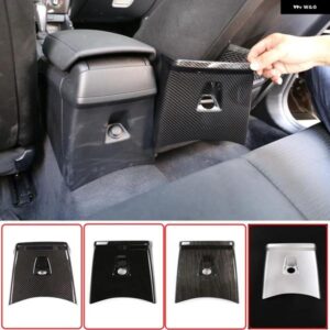 BMW ABS カーボンスタイル車リアアームレストボックス ベントアンチキックプレートパネルトリムカバー X1 E84 2011-2015 自動車