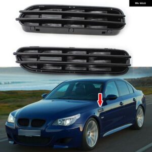 BMW 1ペア ABS カーサイドフェンダーエアベントグリルブラケットマウント E60 E61 E39 5 シリーズ M5 1991-2004/10/01