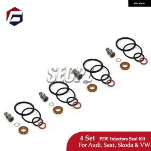 アウディ 4セット PDE インジェクター シールキット シート シュコダ VW シート 1.9TDI #1417010997 038198051B 交換用