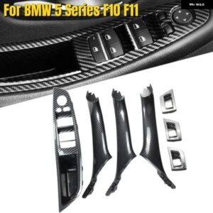 BMW LHD インテリア ドアカーボンウィンドウリフトスイッチ プルハンドル アセンブリ 交換 5 シリーズ F10 F11 520I 523I 525I