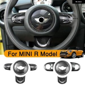 BMW ステアリングホイール パネルマルチメディアボタン 装飾 カバー ミニクーパー JCW R55 R56 R57 R58 R59 R60 R61