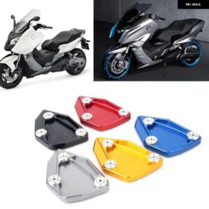 BMW オートバイ キックスタンド フットサイドスタンド 延長パッド サポートプレート C600 スポーツ C650GT 2012-15 CNC アルミ