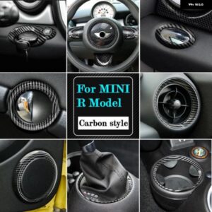 BMW インテリア プラスチック 装飾 カバー カーボンスタイル ステッカー ミニ R55 R56 R57 R58 R59 R60 R61