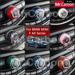 BMW カーラジオノブ 装飾 リングカバー MINI ONE COOPER S F54 F55 F56 F57 F60 内装