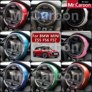 BMW 6.5インチ中央 制御 ディスプレイ 装飾 カバー MINI ONE COOPER S F55 F56 F57車内