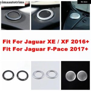 ジャガー ABS / メタル ダッシュボード オーディオ ステレオサウンド スピーカー リング カバー トリム XE / XF 2016 - 20