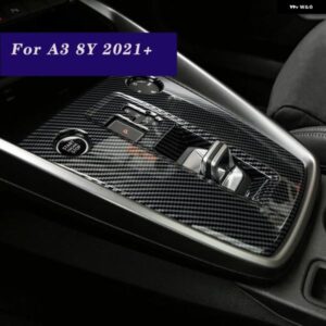 アウディ A3 8Y スポーツバックセダン 2020 2021 2022 ABS インテリア ギアシフトパネル 装飾 カバー 1個 カースタイリング LHD