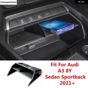 アウディ セントラルコンソール収納ボックス オーガナイザーコンテナホルダー トレイ インテリア A3 8Y セダンスポーツバック 2021 - 2024