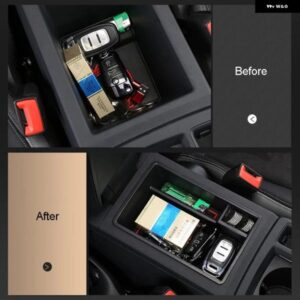 アウディ Q3 F3 スポーツバック 2019 2020-2023 インテリア コンソール セントラルアームレスト 収納ボックス ホルダー オーガナイザー トレイ