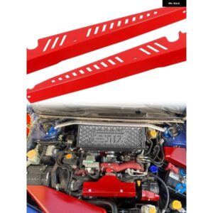スバル WRX STI 2015-21 アルミウイングフェンダーガーニッシュ エンジン ベイカバー トリム 2個