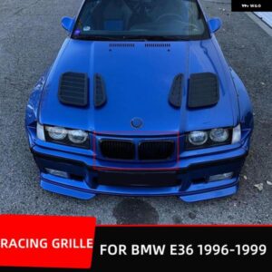 BMW ブラック E36 グリル ABS プラスチック フロント交換フードキドニーグリル 318I 323I 325I 320I 328I 1996 97 98 99 外装