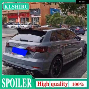 アウディ A3 S3 S ライン 8V ハッチバック 5ドア 2014-2018 ABS プラスチック リアルーフスポイラー トランク ウイング ブーツ カバー アクセサリー