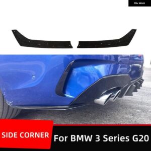 BMW リアバンパー ストリップ リップスポイラー ディフューザースプリッタース クラッチ プロテクターウイング レットサイドコーナーエクステンション 3シリ