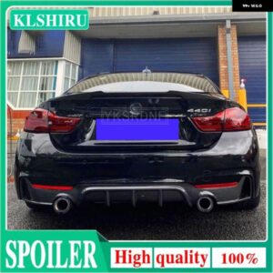 BMW M4 スタイル ABS リアルーフスポイラー トランク リップウイング F32 4シリーズ 2ドア クーペ F32 2014 2015 2016 - UP 420I 428I 430I