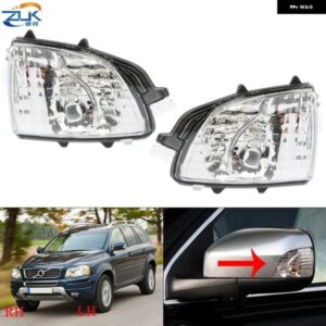 ボルボ バックミラー サイドミラー ウィンカー インジケータライト XC70 XC90 2008-2012ドア ミラー フラッシャーランプ 31111813 31111814