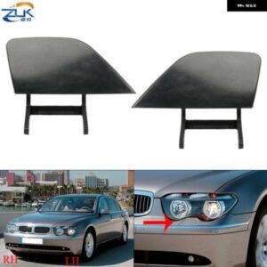 BMW 左右フロントバンパー ヘッドライト ウォッシャーノズルカバー ウォッシャーキャップ 730 735 740 745 760 E65 E66 2001-2005 未塗装
