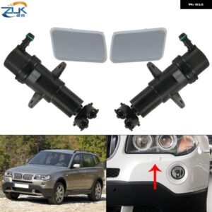 BMW フロント ヘッドライト ウォッシャーノズルジェット/カバー キャップシェル未塗装 X3 E83 LCI 2006-2010 M 空力キット