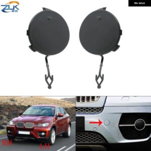 BMW フロントバンパー 牽引フックカバー キャップトリムガーニッシュシェル未塗装 X6 E71 E72 2008-2014モデル牽引アイ蓋