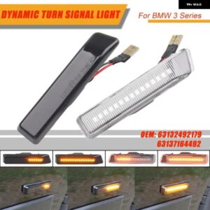 BMW フロントウイング スモークレンズダイナミック LED サイドマーカー リピーター インジケータライト 63132492179 63137164491 X5 E53 E36