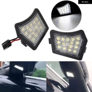 ボルボ 2個 V40 V50 V60 V70 MK3 C70 MK2 XC90 XC70 ジャガー XK XF CANBUS LED サイドミラー 下パドルライト