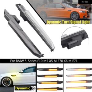 BMW 5シリーズ F10 M5 E70 E71 X5 X6 M E82 M クーペ LED ダイナミックウインカー アンバー サイドマーカー ライト ウィンカー ランプカーアクセサリー