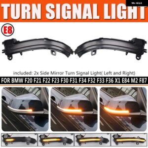 BMW 2個 LED ウィンカー ランプ 1 2 3 4 X1 Mシリーズ F20 F21 F23 F30 F31 F34 F36 E84 F87 M2 I3S ダイナミックウインカー ミラー ライト