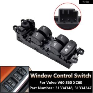 ボルボ V60 S60 2011-2013 XC60 2009-2013 31334348 31334347 31334346 31334345 電動折りたたみ パワーウィンドウ メインスイッチ