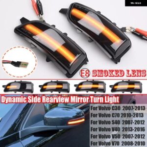 ボルボ C30 C70 S40 S60 V40 V50 V70 2008-2010 LED ダイナミック ウィンカー ライトサイドミラー シーケンシャルランプウインカー インジケーター