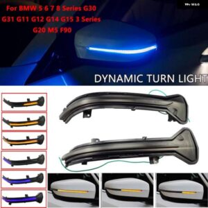 BMW ブラック LED ダイナミック ウィンカー ライトサイドミラー フラッシュライト 3ER G20 G21 G28 G2X 2019 2020 右ハンドル