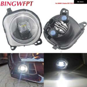 BMW 2個 フォグライト アセンブリ 5シリーズ F07 F10 F11 F18 LCI 535I 528I 2014-16 車 LED レンズフォグデイタイム ランニングランプ
