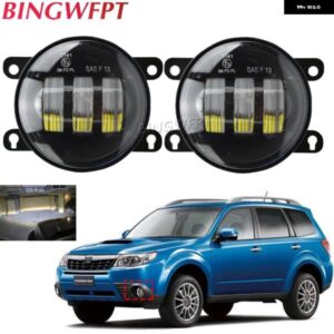 スバル 2X フォグライト フロントバンパー ハローリング フォグランプ DRL H11 アウトバックフォレスター XV インプレッサレガシィ W