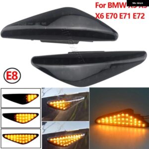 BMW ダイナミック流れる LED サイドマーカー ウィンカー ライト X5 E70 X6 E71 E72 X3 F25 シーケンシャルランプウインカー