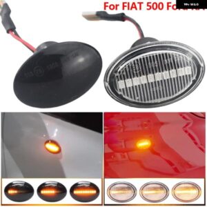 マセラティ 2X ダイナミック LED サイド マーカー ライト流れるターン シグナル ライト ウインカー フィアット 500 ランチア リブラ イ