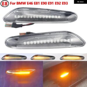BMW LED ダイナミック ウィンカー サイドマーカー 流れる光インジケータランプ E60 E61 E90 E91 E92 E93 E81 E82 E88 E46 X3 X1