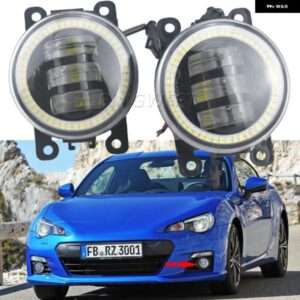 スバル 車 LED DRL ランプ BRZ 2013-16 エンジェルアイズデイタイムランニングライトカットラインレンズ フォグランプ ランプアセ