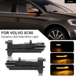 ボルボ 2X LED シーケンシャル ダイナミック サイドミラー ウインカー ライト ウィンカー ランプ XC60 2014-16 OEM#31371878 31371879