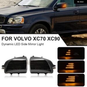 ボルボ XC90 ダイナミック LED サイドウイング ミラー ライト ウィンカー インジケーターウインカー ランプ 2個 XC70 2007-2014