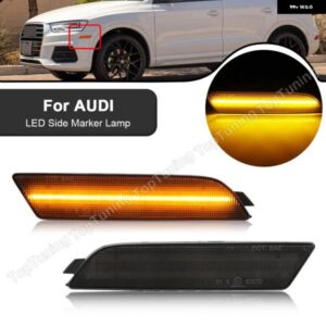 アウディ 2個 Q3 2015-21 フロントバンパー LED サイドマーカー ライトランプ OEM #:8U0945071