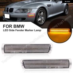 BMW LED フロント サイドマーカー ランプ フェンダー ライト Z3 ロードスター M クーペ 1997-2002 ロードスターコンバーチブル 2ドア 1996-2002 63148400409