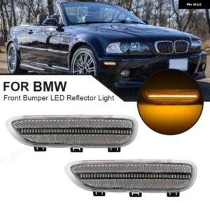 BMW 3シリーズ E46 M3 2001-2006 LED フェンダー サイド マーカー ランプ 2D クーペ ランプコンバーチブル 1999-2003 フロントバンパー リフレクターライト