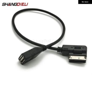 アウディ USB AUX ケーブル音楽 MDIMM I AMI USB メスインターフェイスオーディオ AUX アダプタ ーデータワイヤー A3 A4 A5 A6 Q5 Q7 VW ゴルフ 2014