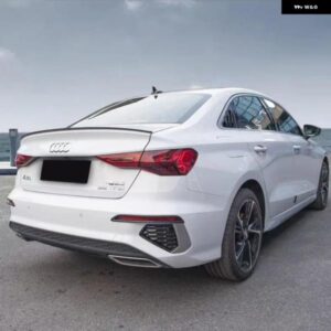 アウディ A3 S3 RS3 8Y 2021-2024 セダンモデルリアスポイラー ウイング リアトランク ルーフリップスポイラー キャップテールウイング カーアクセサリー