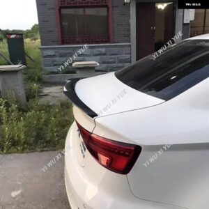 アウディ M4 スタイルリアトランク スポイラー ウイング A3 8V S3 RS3 セダン 2016-2020 黒リアルーフスポイラー スプリッターウイング チューニング