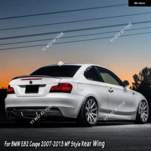 BMW M パフォーマンス スタイル リア スポイラー ウィング E82 クーペ 2007-2013 リア ブーツ トランク スポイラー ウィング リア バンパー ディフューザー