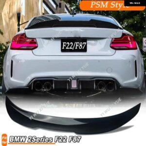 BMW F22 F87 M2 218I 220I 225I 228I 230I M 235I M 240I クーペ 2014-2021 PSM スタイルリアルーフリップスポイラー リアスポイラー ウィング