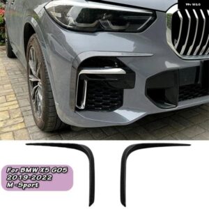 BMW X5 G05 X5 M50I M50D 40I 30D M スポーツ 2018-2023 フロントバンパー ウィンドナイフバンパー フォグライト グリルカバー フロントブレードトリム