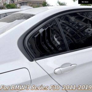 BMW 3シリーズ F30 318I 320I 325I 2013-2019 リアウィンドウサイドベントシャッタールーバーカバー トリムカーアクセサリーグロスブラック