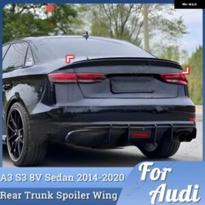 アウディ A3 S3 8V セダン 2014-20 リアウイング スポイラー リアトランク ルーフ S スタイルチューニング ACCESSORICES